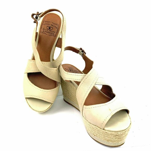 LUCKY BRAND 'Hacienda' Wedge Espadrille Sandals - Picture 8 of 11